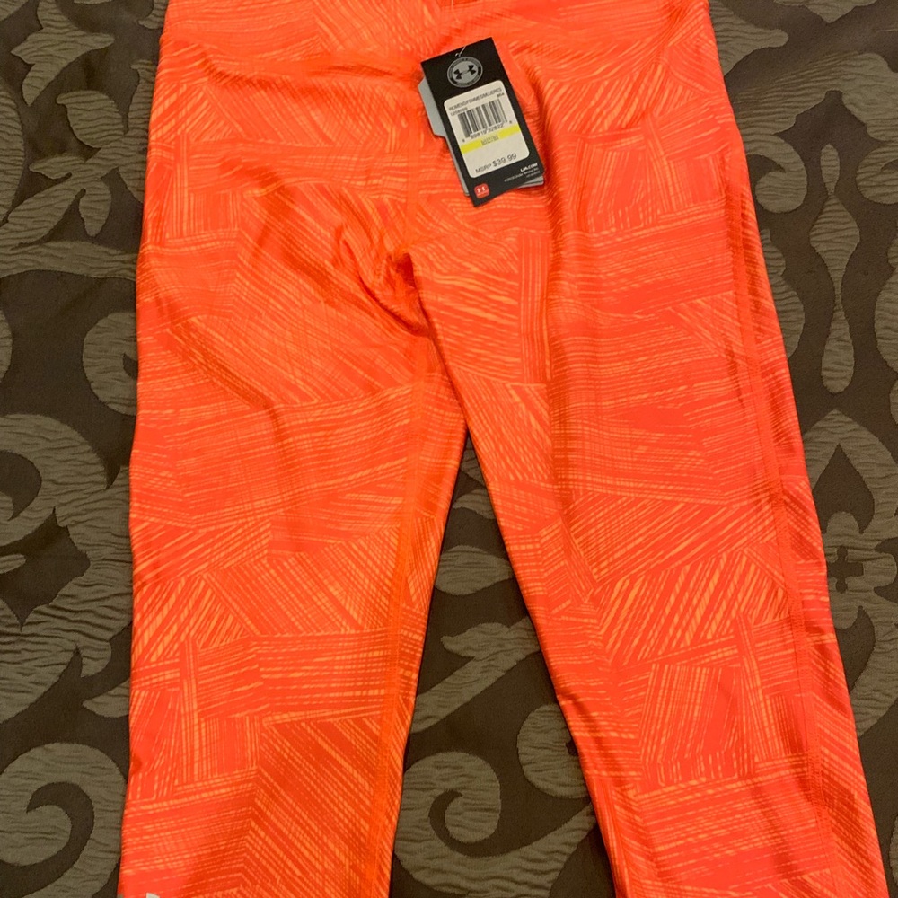 Under Armor Orange Crop Leggings